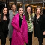 From left: Monique Wilson, Kimberlé Crenshaw, Eve Ensler, Diane Paulus, and Naomi Klein at the ART.
