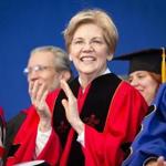Elizabeth Warren was one of the speakers at Suffolk University?s commencement on Sunday.
