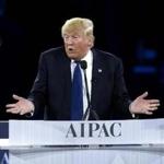 Donald Trump spoke at the AIPAC Policy Conference in Washington on March 21.