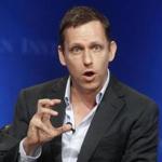 Peter Thiel, partner of Founders Fund, speaks during the panel discussion 