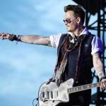 Johnny Depp performed with Hollywood Vampires in Herborn, Germany.