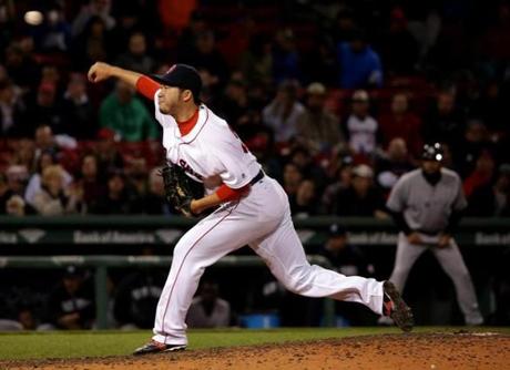 The Red Sox have to mull whether to tie up Junichi Tazawa before he hits free agency this offseason.
