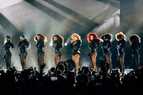 Beyoncé performed at Gillette Stadium Friday night
