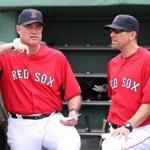 Red Sox manager John Farrell (left) said it?s important that the players trust the scouting reports provided by Torey Lovullo and the other coaches.