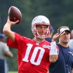 Jimmy Garoppolo got in his reps Tuesday during the first day of Patriots minicamp.