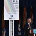 Navy Secretary Ray Mabus spoke at the annual LGBT Pride Month Ceremony at the Pentagon on Thursday.