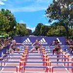 A rendering of the temporary track to be used on Charles Street  for the adidas Boston Boost Games.