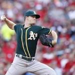 CINCINNATI, OH - JUNE 10: Sonny Gray #54 of the Oakland Athletics pitches against the Cincinnati Reds in the second inning of the game at Great American Ball Park on June 10, 2016 in Cincinnati, Ohio. (Photo by Joe Robbins/Getty Images)