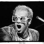 Ron Pownall?s shot of Elton John during a 1976 concert at New York?s Madison Square Garden is among 49 photographs in the show. 