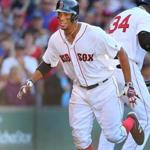 Xander Bogaerts headed to the dugout after hitting a home run in the fifth inning.