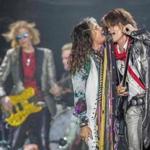Aerosmith bandmates Steven Tyler and  guitarist Joe Perry, pictured in 2014. The band plans to tour for the final time in 2017.