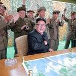 North Korean leader Kim Jong Un celebrated a recent test launch of ground-to-ground ballistic rocket Hwasong-10.