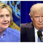 (FILES) This combination of file photos shows Democratic presidential candidate Hillary Clinton(L)on June 15, 2016 and presumptive Republican presidential nominee Donald Trump on June 13, 2016. Two head-to-head polls released Sunday showed a resurgent Hillary Clinton taking a lead in the US presidential race, after a tumultuous month for Donald Trump, who has failed to rally confidence among voters or party leaders.If the presidential election were held today, 51 percent of poll respondents said they would vote for Clinton, versus 39 percent for Trump, according to a Washington Post-ABC News poll on June 26, 2016. It was conducted Monday through Thursday of last week among 836 registered voters and had a margin of error of four percentage points. / AFP PHOTO / dskDSK/AFP/Getty Images
