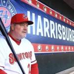Matt LeCroy manages the Nationals? Double A team in Harrisburg.