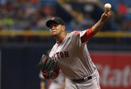 Eduardo Rodriguez allowed five runs in the first inning and four more in the third. 
