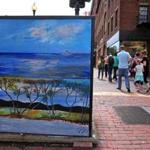 One of the painted utility boxes in and around Harvard Square.