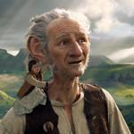 Ruby Barnhill and the BFG voiced by Mark Rylance.