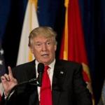 Donald Trump discussed his plan to increase veterans benefits on Monday.