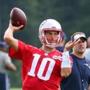 Jimmy Garoppolo got in his reps Tuesday during the first day of Patriots minicamp.