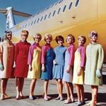 The Braniff flight attendants? uniforms in 1965 were a kaleidoscope.