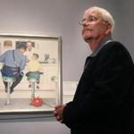 Ed Locke stands next to Norman Rockwell?s 