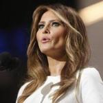 Melania Trump addressed the audience at the Republican National Convention on Monday night.