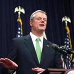 Governor Charlie Baker discussed progress at the MBTA and its Fiscal and Management Control Board during a State House press conference Wednesday.  