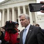 Former Virginia Governor Bob McDonnell exited the US Supreme Court in April. 