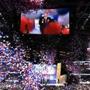 Balloons fell during the Republican convention Thursday. 