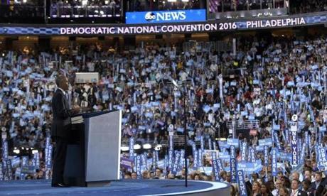President Barack Obama spoke during the third day of the Democratic National Convention
