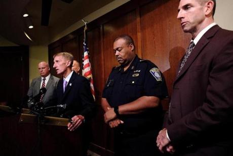 Boston Police Department Commisioner William Evans spoke Friday.
