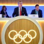 IOC President Thomas Bach (center) called for a more ?robust and efficient anti-doping system.?