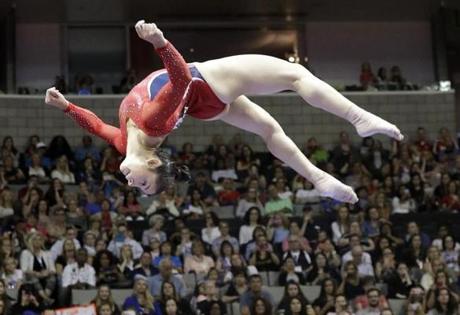 At the US trials last month, Aly Raisman bent over backwards to earn a spot on the Olympic team.

