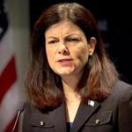 US Senator Kelly Ayotte spoke to business leaders at the New Hampshire Institute of Politics at Saint Anselm College last month.