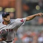 Eduardo Rodriguez was putting together his best start of the season Tuesday when he was forced out with a leg injury in the fifth. 