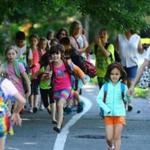 In Salem, the Carlton Innovation School holds a weekly trek to school called Walking Wednesday.