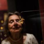 Florence Wolsky and the priceless earring that was stolen from the Museum of Fine Arts in 1963. 