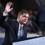 PHILADELPHIA, PA - JULY 25: Mayor of Boston Marty Walsh delivers a speech on the first day of the Democratic National Convention at the Wells Fargo Center, July 25, 2016 in Philadelphia, Pennsylvania. An estimated 50,000 people are expected in Philadelphia, including hundreds of protesters and members of the media. The four-day Democratic National Convention kicked off July 25. (Photo by Jessica Kourkounis/Getty Images)
