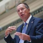 Ohio Gov. John Kasich speaks at the Regional Judicial Opioid Initiative opening summit, Thursday, Aug. 25, 2016, in Cincinnati. Accidental drug overdoses killed 3,050 people in Ohio last year, an average of eight per day, as deaths blamed on the powerful painkiller fentanyl again rose sharply and pushed the total overdose fatalities to a record high, the state reported Thursday. (AP Photo/John Minchillo)