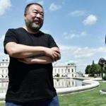 Ai Weiwei, shown in Vienna with one of his projects, plans to finish the ?Redline? piece. 