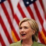 Hillary Clinton spoke to law enforcement leaders last month in New York.