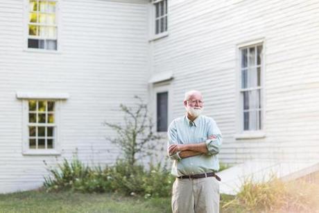 Nicholson Baker (pictured at his farmhouse in South Berwick, Maine) has made his first foray into first-person, participatory journalism after writing 15?works of fiction and nonfiction.
