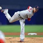 Clay Buchholz (above, throwing a pitch Tuesday in San Diego) got another chance in the rotation while the season of Steven Wright is in jeopardy.