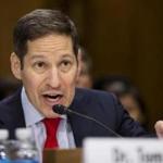 In this photo taken July 13, 2016, Centers for Disease Control and Prevention Director Tom Frieden testifies on Capitol Hill in Washington, Frieden, the head of the government's fight against the Zika virus said that 