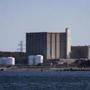 Plymouth, MA - 10/13/2015 - The Pilgrim Nuclear Power Plant as seen from the sea in Plymouth, MA, October 13, 2015. (Keith Bedford/Globe Staff) 