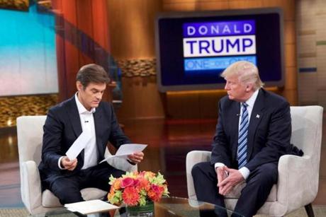 Donald Trump released medical records on ?The Dr. Oz Show.? 

