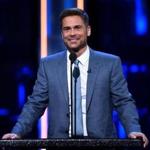 Rob Lowe at his roast on Comedy Central Roast.