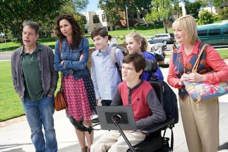 Minnie Driver (second from left) stars in ?Speechless.?
