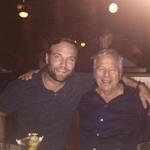 Wes Welker and Robert Kraft at South Boston?s Capo Restaurant. 