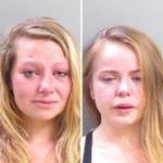 Amber Giordano (left) and Baylie Lecolst were arrested Monday.